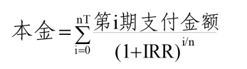 复利后计算得出的年化内部收益率